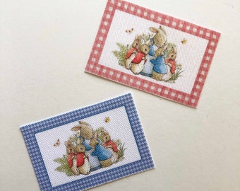 Miniature Rug Childs Room Rug With Beatrix Potter Bunny Family