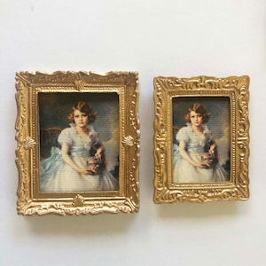 Framed Miniature Portrait of Princess Elizabeth of York