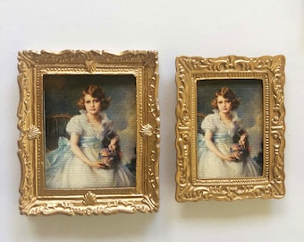 Framed Miniature Portrait of Princess Elizabeth of York