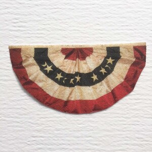 Miniature Fabric Patriotic Faux Flag Bunting Stars and Stripes for Porch or Balcony in Several Sizes and Scales image 2