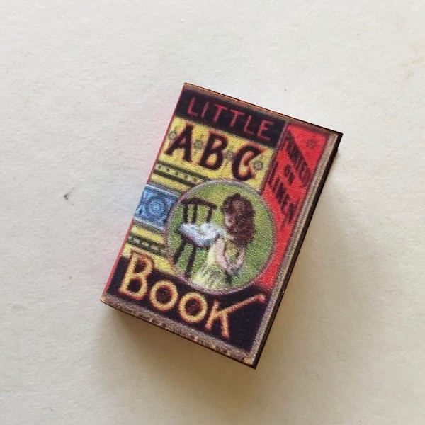 A "Little ABC Book" Miniature Reproduction of a Victorian Children's Book in Dollhouse One Twelfth Scale