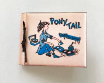 Miniature 1950s 'Pony Tail' Album, 1:12 Scale for Dollhouse