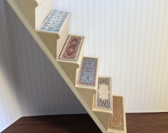 Stair Treads for 1:12 Scale Dollhouse Your Choice of Design Collection #1