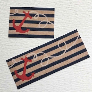 Dollhouse Coastal Miniature Nautical Anchor Design Rug