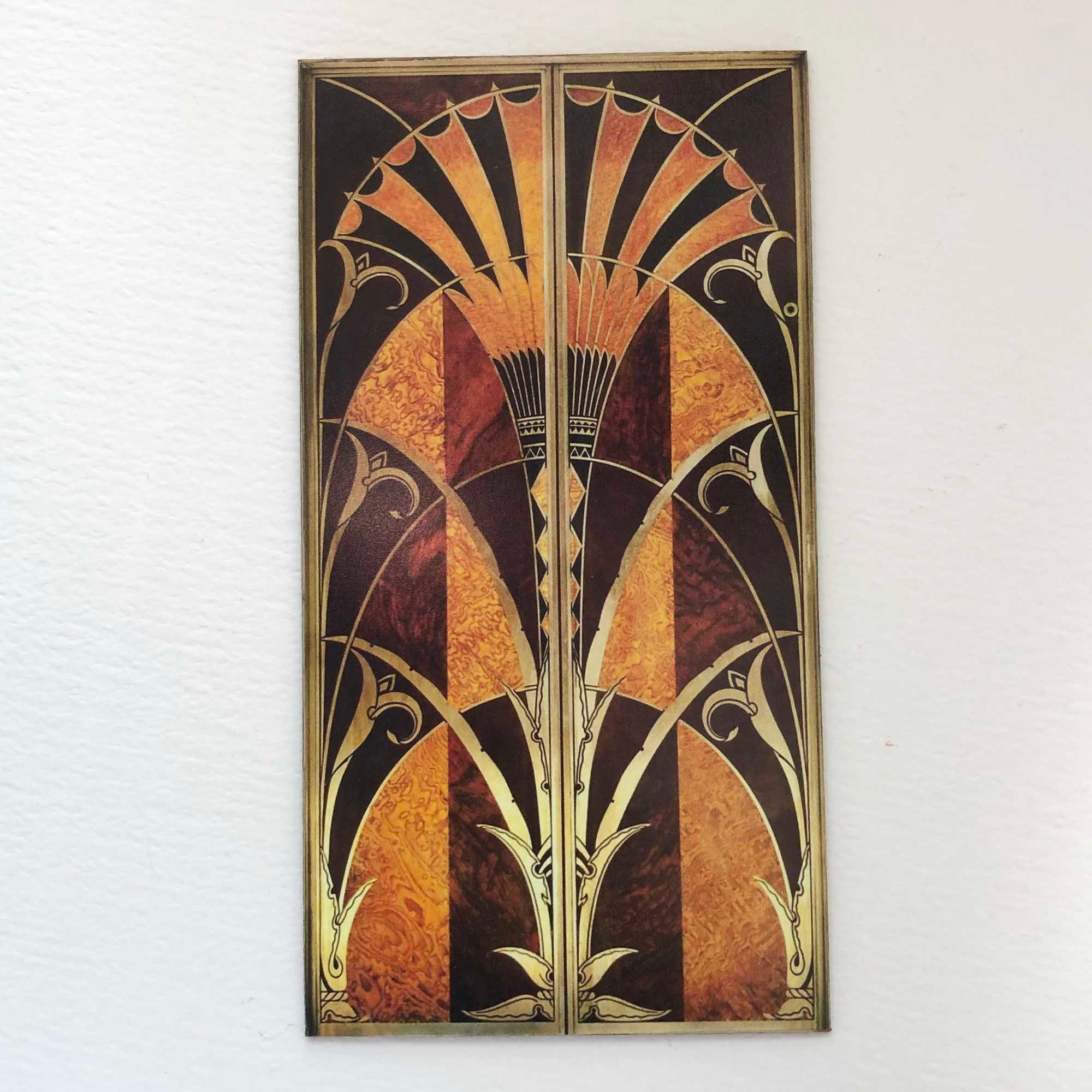 Miniature Art Deco Faux Prop PAPER Doors or Wall Decor in - Etsy