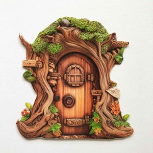 Miniature PAPER  Wee Folk or Fairy Door #5 Printed in Your Desired Size for Room Box or Diorama Prop