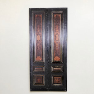 Vintage French Painted Panels Door Miniature PAPER Reproduction of  in 1/48, 1/24 and 1/12 Scale Sizes