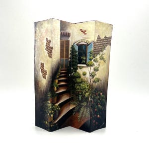 Folding Screen PAPER  Miniature with View of Exterior Architecture
