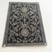 Dark Charcoal and White Dollhouse Miniature Rectangular Rug in Sizes ...