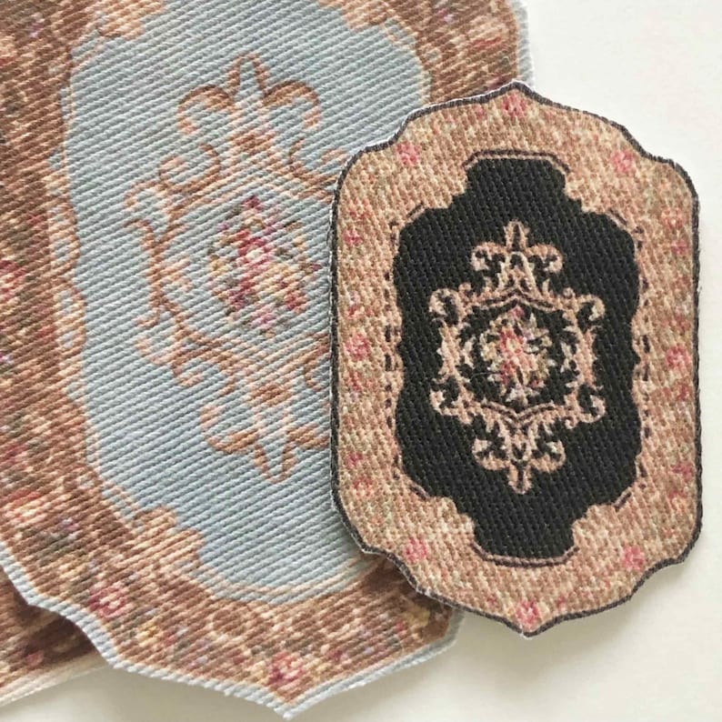 Miniature Elegant Shaped Rug in Choice of Colors and Sizes to Fit Most ...