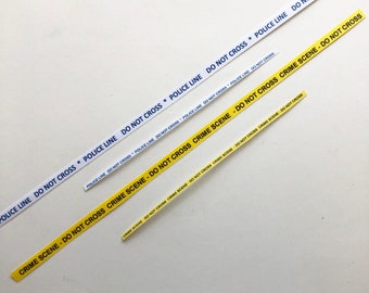 Miniature Crime Scene Tape – Dollhouse Halloween Decor, 1/12 & 1/24 Scale