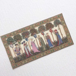 Miniature Medieval Tapestry La Manta in 1:12 or Half Scale