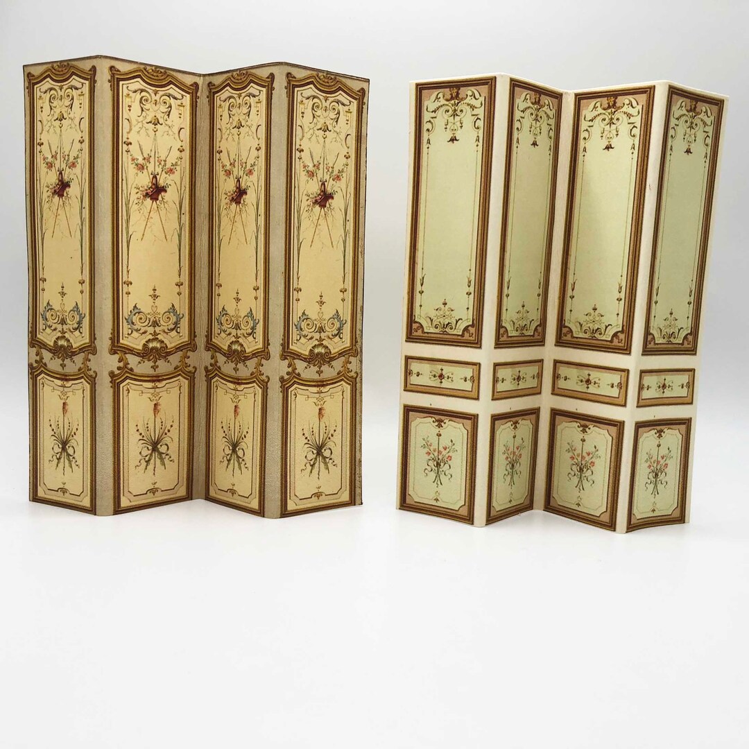 Choice of Two Miniature Folding Screen Room Divider French Antique ...