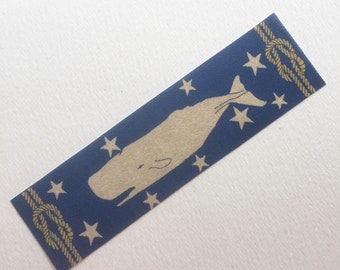 Miniature Scale Fabric Whale Dollhouse Nautical Rug Runner