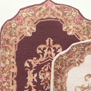 Miniature Elegant Shaped Rug in Choice of Colors and Sizes to Fit Most Scales image 2