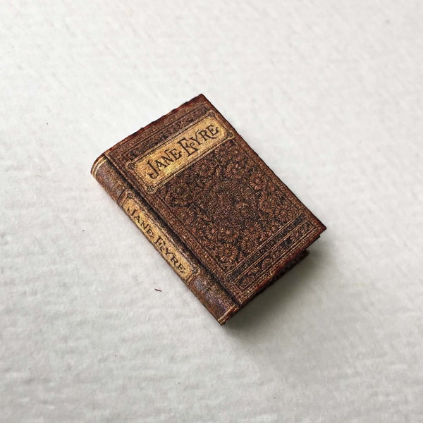 Miniature Jane Eyre Book Vintage Look Reproduction in 1:12 Scale