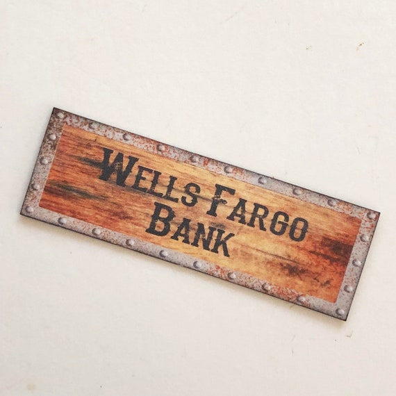 Miniature Wells Fargo Cowboy Western Signs - Etsy