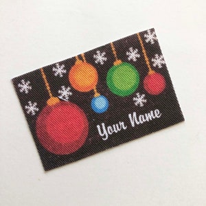 Miniature Christmas Doormat Personalized With Your Name or Words in Sizes to Suit Several Scale Rooms