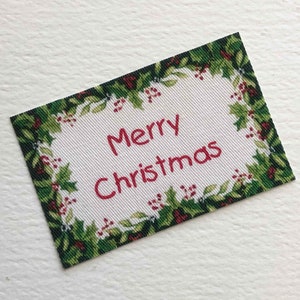 Miniature Christmas Holly Welcome Doormat Personalized With Your Choice of Wording 1/24  1/12 and 1/6