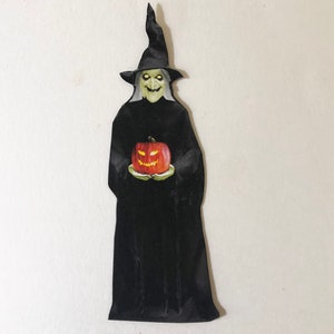 Witch and Pumpkin Miniature Spooky PAPER Prop for Haunted House Halloween Diorama or Dollhouse