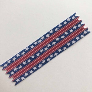 Americana Patriotic Stars and Stripes Miniature Table or Floor Runner Red White and Blue