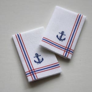 Dollhouse Miniature Nautical Anchor Design Kitchen Tea Towel