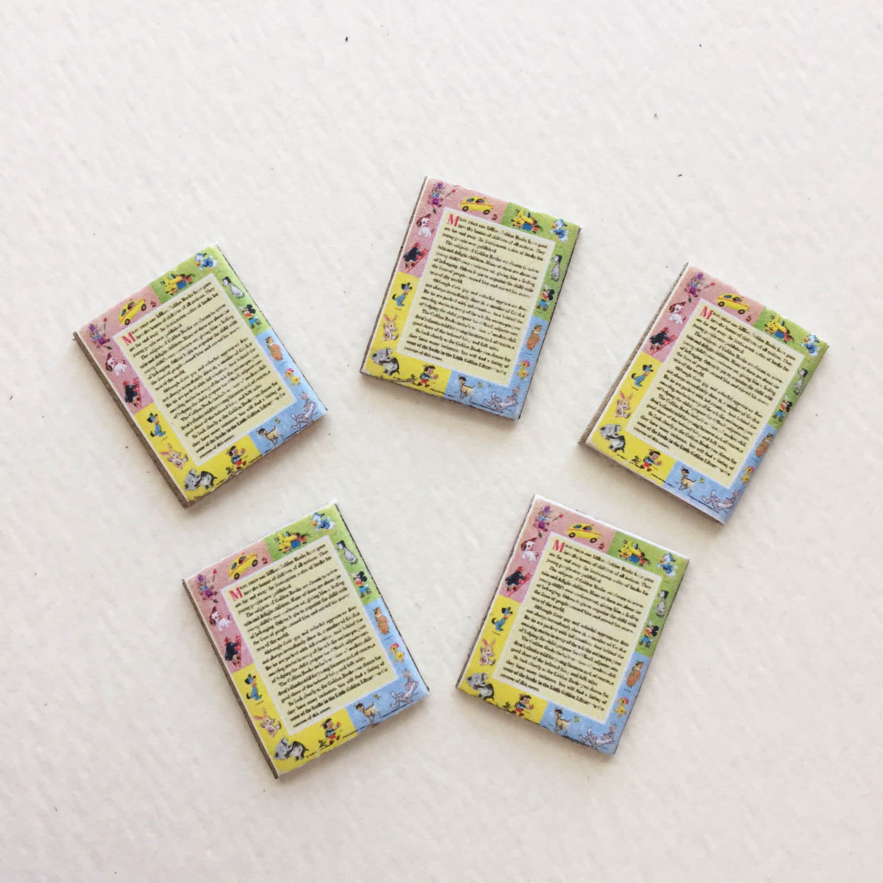 Miniature Childrens Story Books Set Two in Dollhouse 1/24