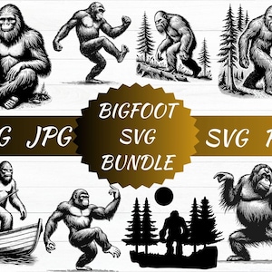 Bigfoot Svg Bundle, Bigfoot Clipart, Bigfoot Silhouette, Bigfoot Vector, Bigfoot Cut Files, Bigfoot For Circut, Bigfoot Svg, Bigfoot Png,Pdf