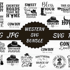Western Svg Bundle, Western Quotes svg, Country Life Svg, Howdy Yall svg, Country Music png,Southern svg, Howdy Svg, Cowboy Svg, Cowgirl Svg
