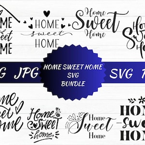 Home Sweet Home SVG Bundle, Home Sweet Home Design, Sweet Home Clipart, Sweet Home SVG, House svg Cricut cutfile bundle,Sweet Home Print