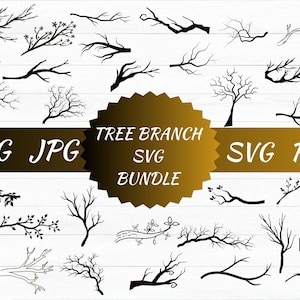 Tree Branch Svg, Branch Svg, Branch Png, Branch Clipart, Branch Silhouette, Tree Branch Svg Cut Files for Cricut, Branches Svg, Tree Svg