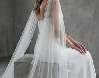 Bridal Tulle Wings, Tulle Wedding Wings,Wedding Dress Wings,Detachable Tulle Wings,Bridal Shoulder Wings,Long Tulle Wings,Sheer Bridal Wings