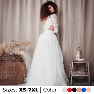 Maxi tulle skirt for women, Tulle midi skirt, White wedding tulle skirt, Adult tutu skirt, Elegant tulle skirt, Bridal tulle skirt