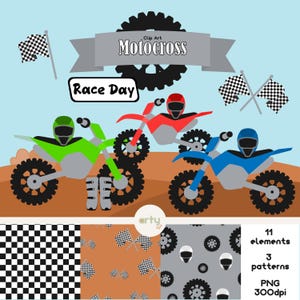 Imágenes prediseñadas de motocross - Imágenes prediseñadas de motocicletas - Motocross de estilo libre - Archivos vectoriales de motocross - Casco de motocicleta - Pegatinas de motocicleta - Fiesta infantil