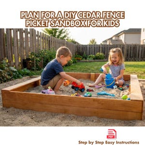 DIY Cedar Sandbox Plans: Beginner Woodworking Project (PDF Download)