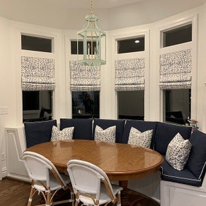Custom Roman Shade for Kitchen, Bedroom, Living Room, Office, Laundry Room | Classic Flat Style | Handmade Window Covering in Your Size.
