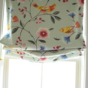 Relaxed Roman Shade Custom/ Blackout Roman Shades/ Cordless Roman Shades/ Faux Roman Shades/ Linen Roman Shades/ French Door Shades