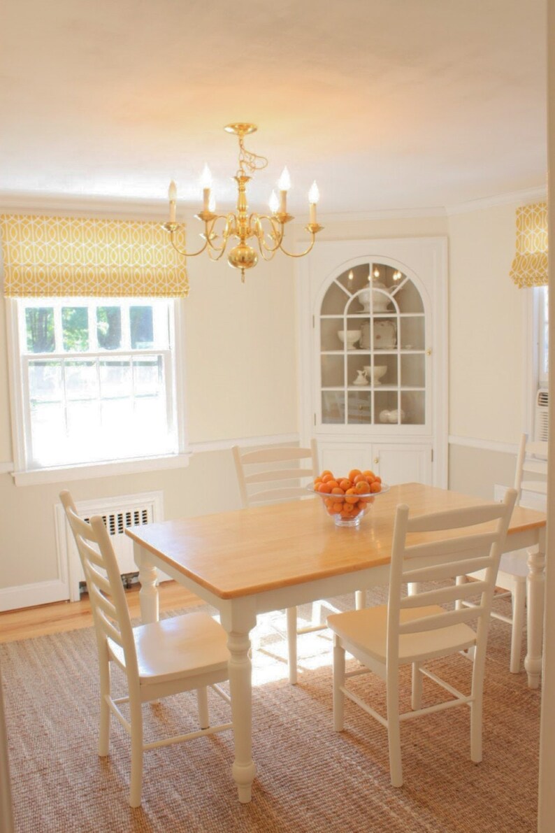 Custom Flat Roman Shade Made to Order Flat Window Curtain Can Etsy Canada