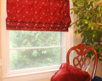 Classic Flat Roman Shades custom made to order roman shade