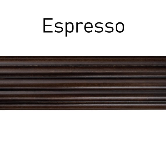 Finestra Fluted Wood Curtain Rod 1 3 8 Inch Diameter Various Etsy
