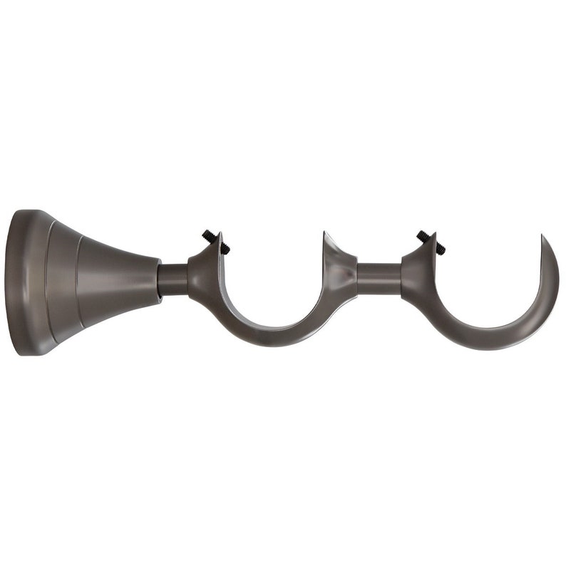 Aria Double Bracket For 1 3 8 Inch Diameter Curtain Rod Etsy