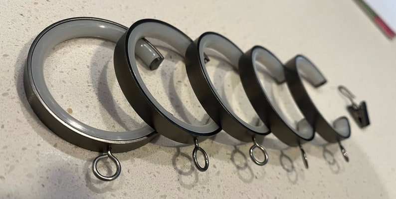 1 3/8 C Rings with clips image 1