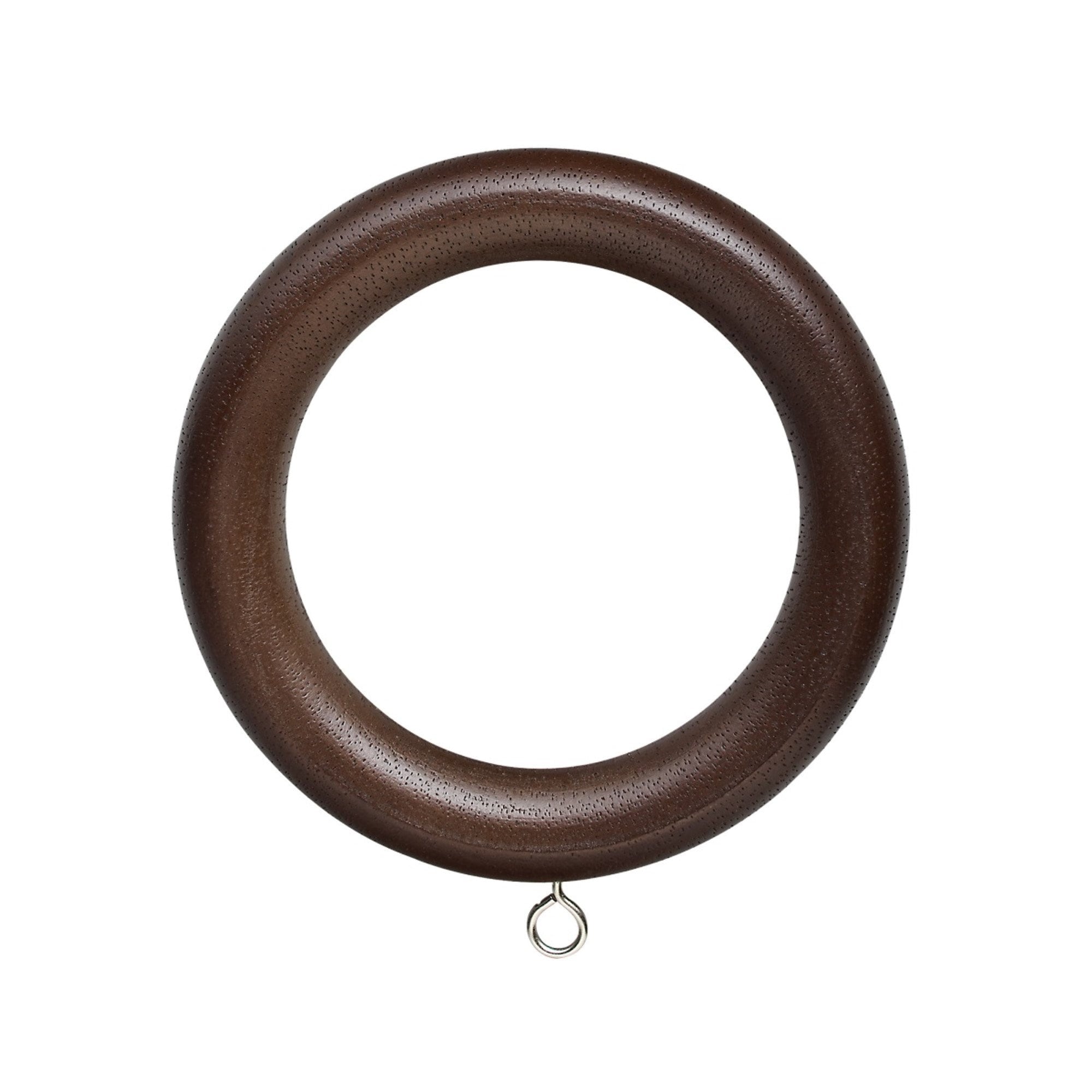 Natural Wood Curtain Pole Rings W/ Eyelet Natural Finish Fits Poles Upto  35mm Pack of 5/10/20 