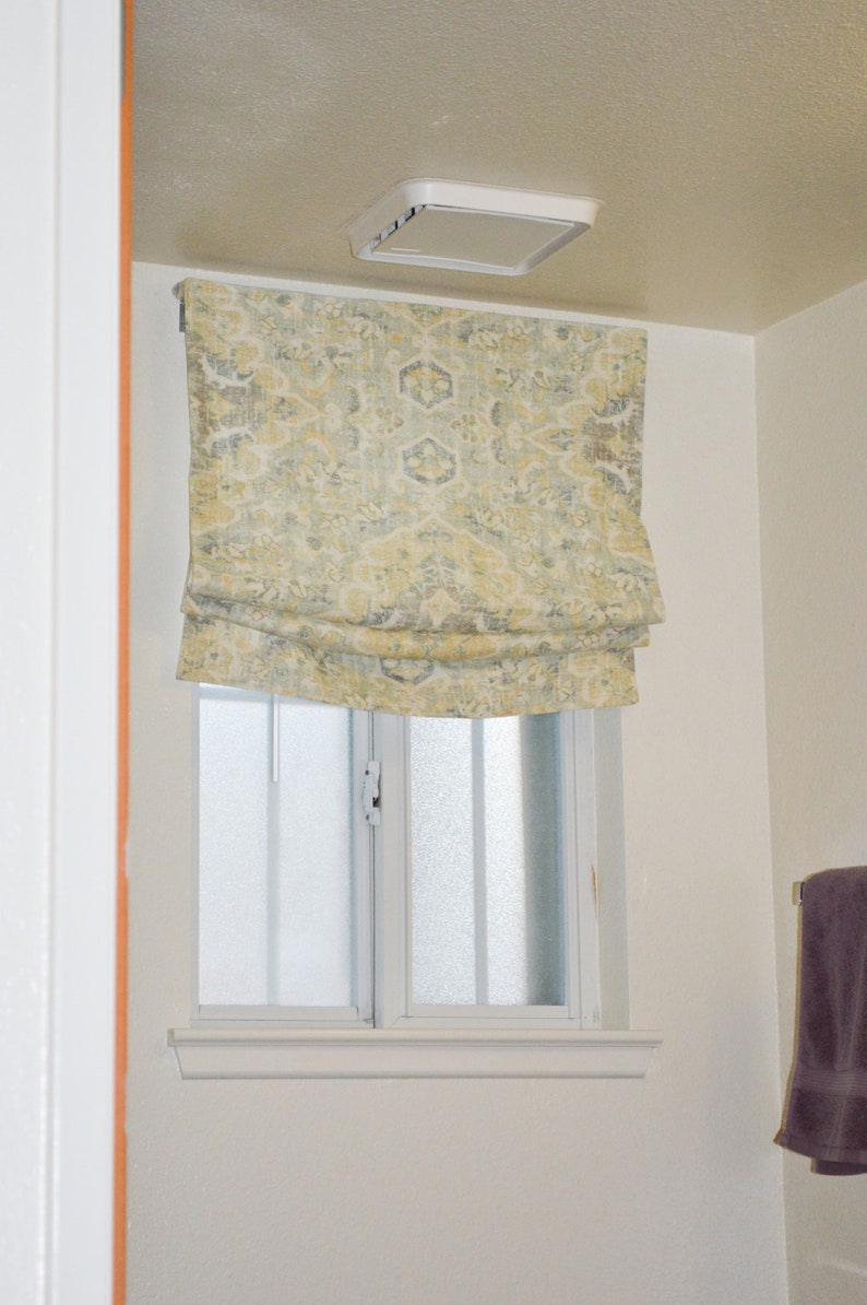 Relaxed Roman Shade Custom Made To Order Blackout Shades Cordless shades Window curtain, can be blackout faux/false/fake roman shade valance image 7