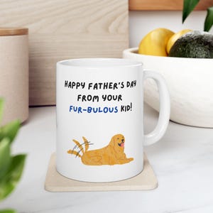 Hund Papa Keramiktasse, Vatertagsgeschenk vom Hund, Haustierliebhaber-Kaffeetasse, Hundebesitzer vorhanden, Hundelterntasse, 11 Unze