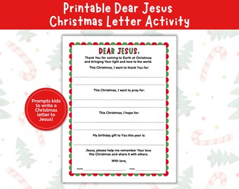 Lieber Jesus Weihnachtsbrief Aktivität, Alles Gute zum Geburtstag Jesus Arbeitsblatt, Weihnachtssonntag Schulaktivität, Kinder Christliche Weihnachtswunschliste