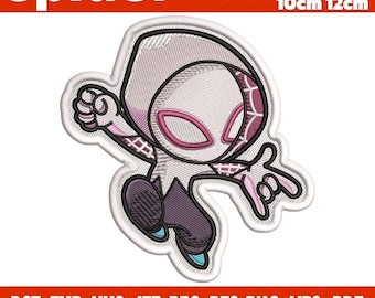spidergirl design - spidergirl machine embroidery file - spider Embroidery Design, Superhero Embroidery Files - 4 Sizes, Digital Download