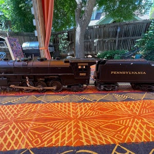 Rare K-LINE Lionel Steam Locomotive #3002 with Pennsylvania Tender 0-027 Gauge 4-6-2 Set of 2 Toy Trains