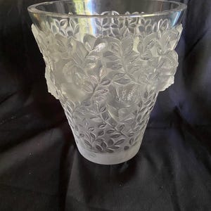 Lalique Bougainvillier Vase - Etsy