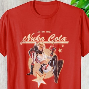 Fall Out Inspired Shirt, Videogames Fans Custom Gift, Vintage Hoodie Long Sleeve Gaming Graphic Tee, Nuka Cola Personalized Gift For Gamers